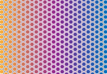 Abstract colorful hexagonal background pattern