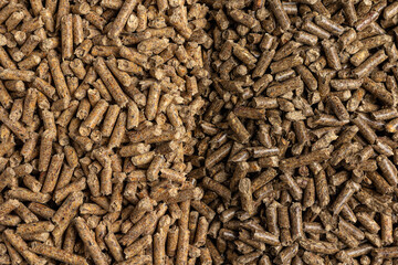 Production of wood pellets. A type of wood fuel. Used in boilers of central heating systems