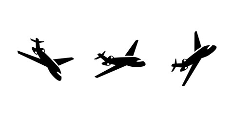 Landing arrival icon. Airplane sign icon, vector illustration