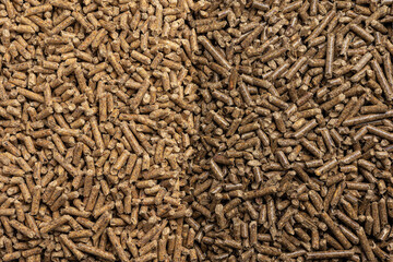 Production of wood pellets. A type of wood fuel. Used in boilers of central heating systems