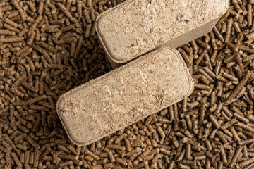 Production of wood pellets. A type of wood fuel. Used in boilers of central heating systems