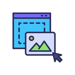 drag and drop icon for your website, mobile, presentation, and logo design.