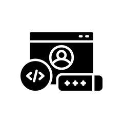 login icon for your website, mobile, presentation, and logo design.