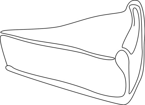 recommend clip art: Piece of pie Line art dessert