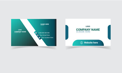 
Modern and creative business card template with modern shape.