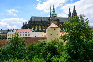 Fototapeta na wymiar Views of the city Prague in the Czech Republic