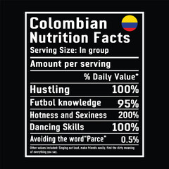 Colombian Nutrition Facts