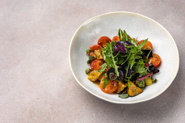 vegetarian salad prepared by the chef
