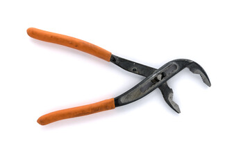 Obraz premium Used open water pump pliers isolated on white