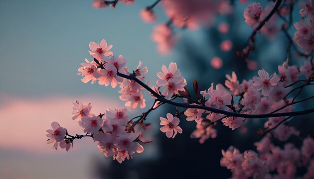 Beutiful spring blossom , made with generated ai