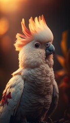 Obraz premium Beautiful portrait of an cockatoo, made with generative ai