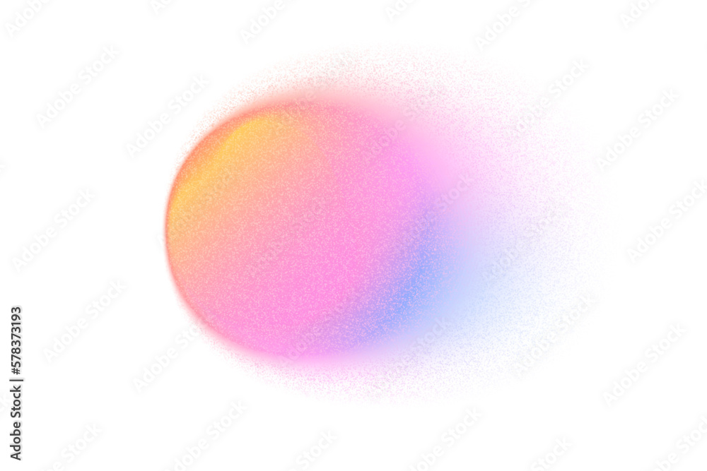 Poster gradient background, color gradation circle with grain noise texture, vector holographic blur. abstr