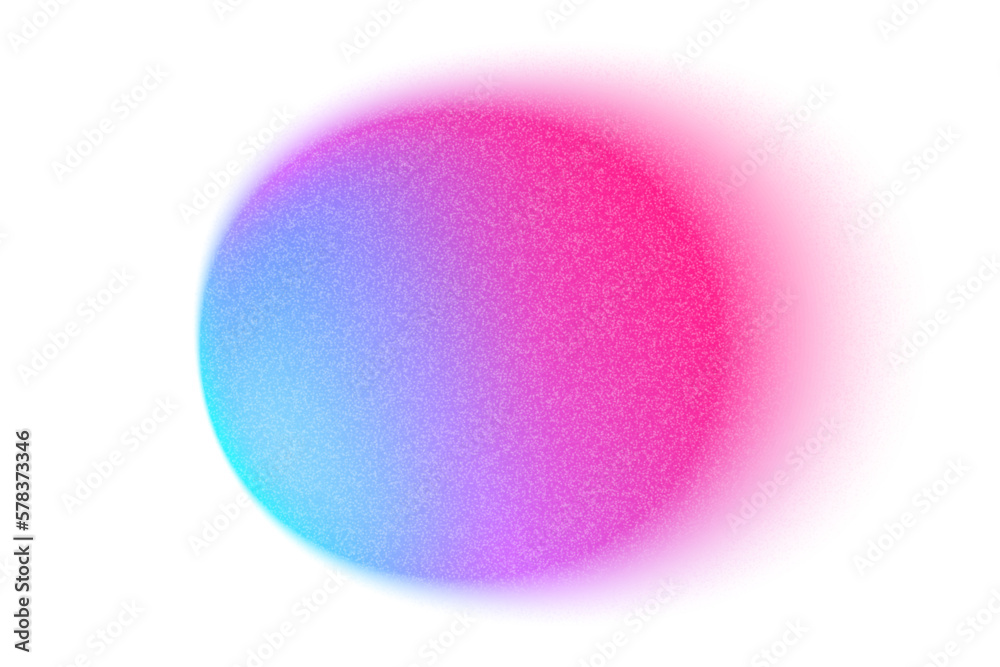 Poster color gradient circle background, grain noise texture. color gradation blend mesh, vector holographi