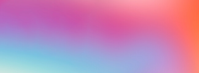 Long banner. bright gradient background soft blue pink color. Advertising and presentation of cosmetic products. copy space.