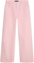 pink zipper trousers, isolated on transparent or white background, png, mockup	
