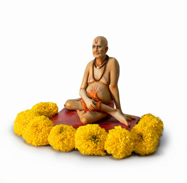 Shri Samarth god Statue of Swami. Swami of Akkalkot. Indian hindu saint.