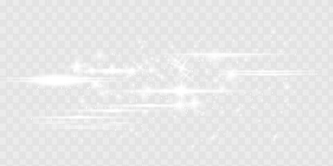 Solar glare.Glow isolated white transparent light effect set, lens flare, explosion, glitter, line, sun flash, spark and stars. Beautiful optical lens flare effect sun light. - obrazy, fototapety, plakaty