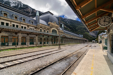 Fototapeta na wymiar Canfranc train station
