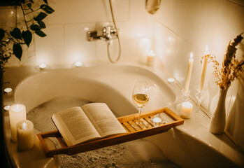 Relaxen in der Badewanne