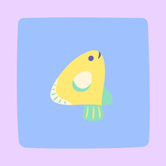 Cartoon animal numbers in flat style. Cute marmot character. Number 6.