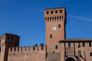 historic center formigine the medieval castle with towers and ramparts © francescodemarco