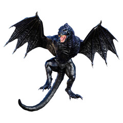 Fototapeta premium 3D Rendering Fairy Tale Dragon on White