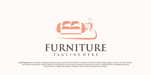 minimalist furniture logo design style collection