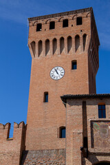 historic center formigine the medieval castle with towers and ramparts © francescodemarco