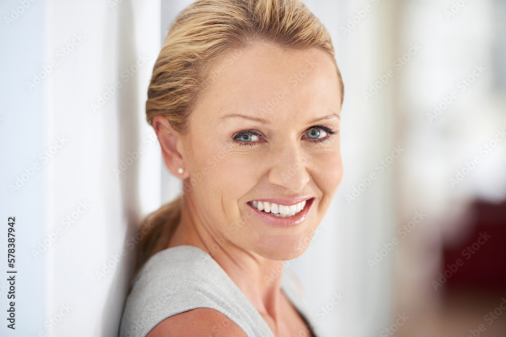 Canvas Prints Business is her calling. Cropped portrait of an attractive businesswoman standing in the office.