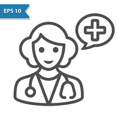 Woman Doctor Icon