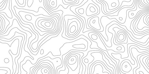 Topographic map background geographic line map with elevation assignments. Modern design with White background with topographic wavy pattern design.paper texture Imitation of a geographical map shades