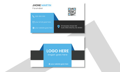  Set of modern business card print templates.  Corporate Business Card Layout. Simple clean template vector design ...