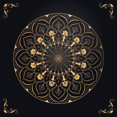 Vector and eps download file mandala template design