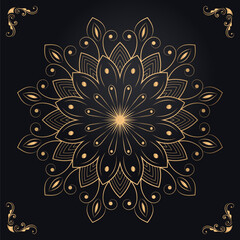 Vector and eps download file mandala template design