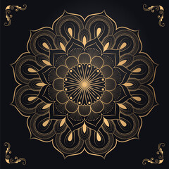 Vector and eps download file mandala template design