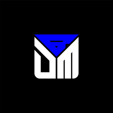 BDM letter logo abstract creative design. BDM unique design	