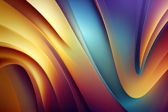 abstract colorful gradient background for design as banner, ads, and presentation concept. colored abstract background. Smooth transitions of iridescent colors. Colorful gradient. Generative Ai