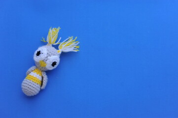 coruja fofa de trico 