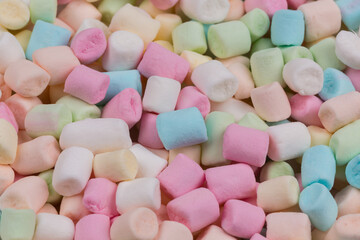 Colorful marshmallows as background