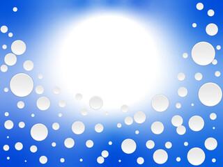 Beautiful blue-white abstract background illustration