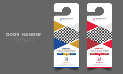 Business door hanger template design 