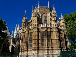 Fototapeta premium An imposing gothic revival building, London