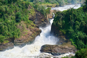 Waterfall at Murchison Falls National Park, Uganda