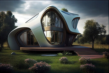 In addition to being environmentally friendly, futuristic eco houses often prioritize functionality