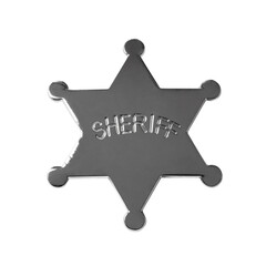 Sheriff Star Badge Insignia Isolated - 578410366
