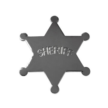 Sheriff Star Badge Insignia Isolated