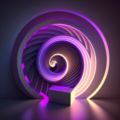 Glowing neon sign
