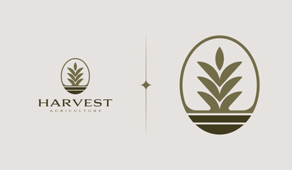 Agriculture Farm Farming Harverst. Universal creative premium symbol. Vector sign icon logo template. Vector illustration