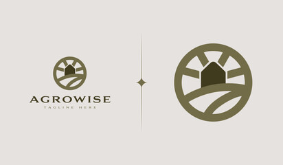 Agriculture Farm Farming Harverst. Universal creative premium symbol. Vector sign icon logo template. Vector illustration
