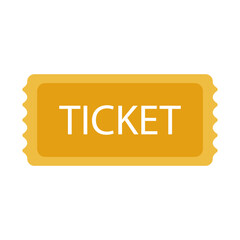 Ticket vector icon. Movie ticket style vector. Trendy ticket for event visitors vector.